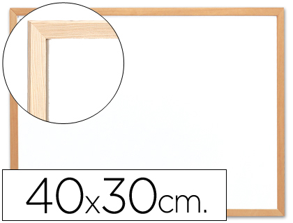 Pizarra blanca Q-Connect 40x30cm. melamina marco de madera